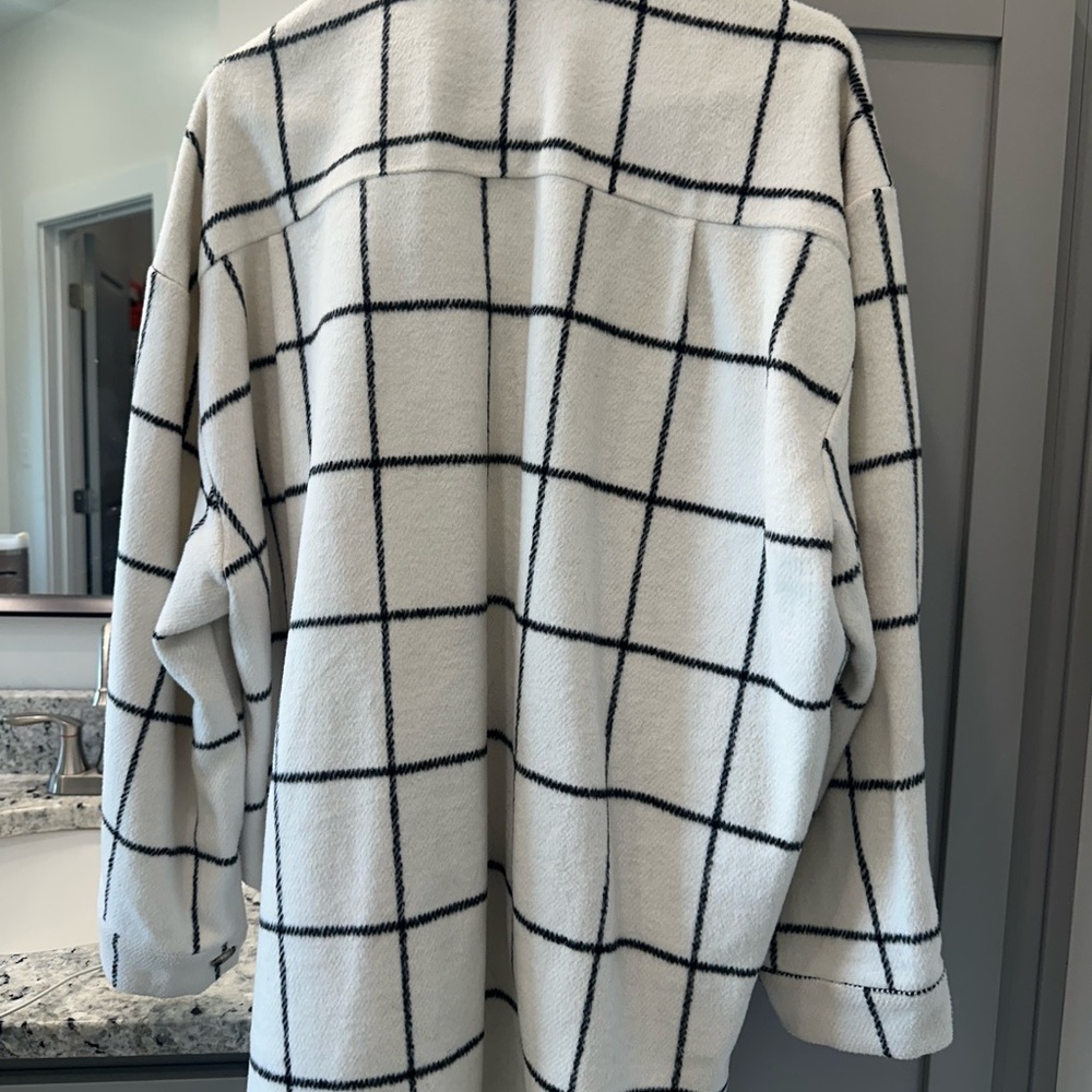 Black and White Plaid Shacket